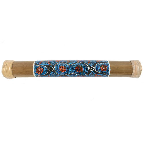 Bamboo Rainstick with Pattern