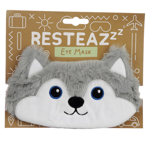 Fun Eye Mask - Plush Husky Dog