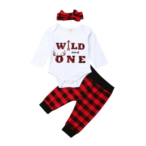 Pudcoco Autumn 3pcs Newborn kids Baby Boy Girl