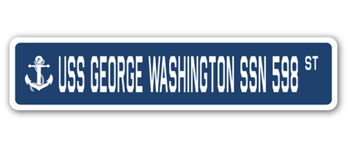 SignMission SSN-730-George Washington Ssn 6 x 24 in. A-16 Street Sign 