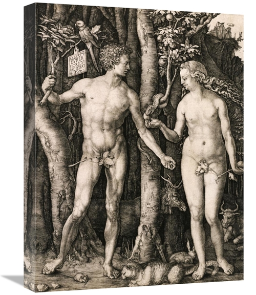 Global Gallery GCS-266248-22-142 22 in. Adam & Eve Art Print - Albrech