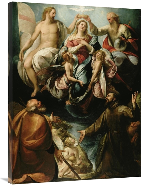 Global Gallery GCS-456117-3040-142 30 x 40 in. Coronation of the Virgi