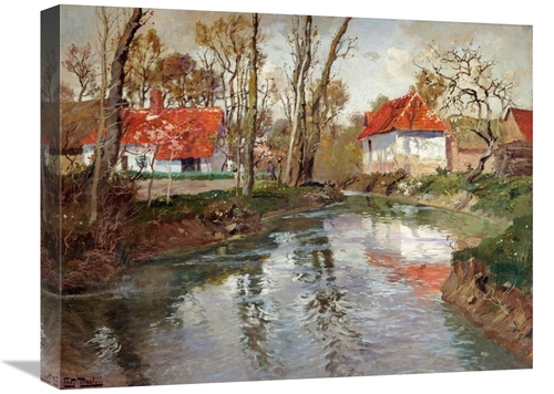 Global Gallery GCS-267382-22-142 22 in. The Dairy at Quimperle Art Pri