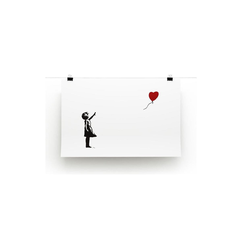 Banksy Balloon Heart Girl Canvas Print or Poster