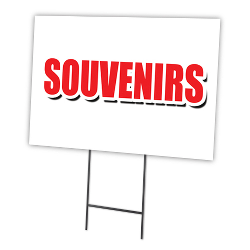 SignMission C-1824-DS-Souvenirs 18 x 24 in. Yard Sign & Stake - Souven