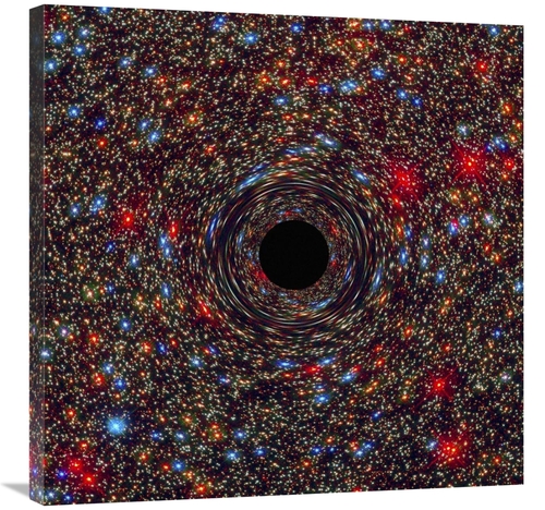 Global Gallery GCS-460937-3030-142 30 x 30 in. Black Hole in NGC 1600 