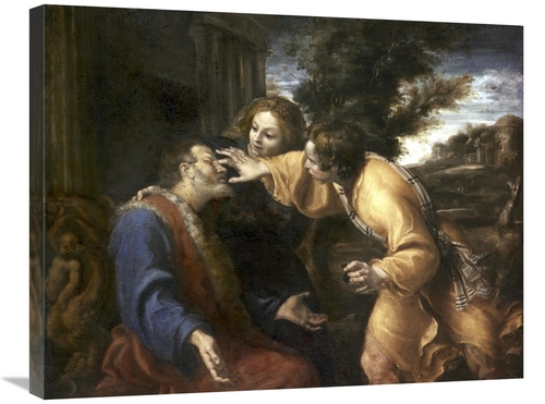 Global Gallery GCS-276983-30-142 30 in. Tobias Heals His Blind Father 