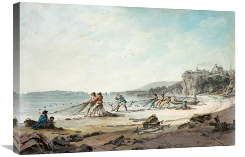 Global Gallery GCS-266612-30-142 30 in. A Drawnet at Tenby Art Print -