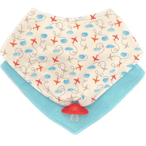 You are Plane Awesome - Doodalou Bamboo Bandana Baby Bib Combo