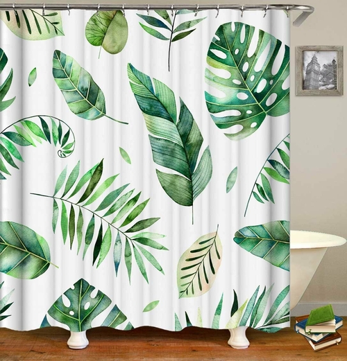 Modest Green Vibes Shower Curtain