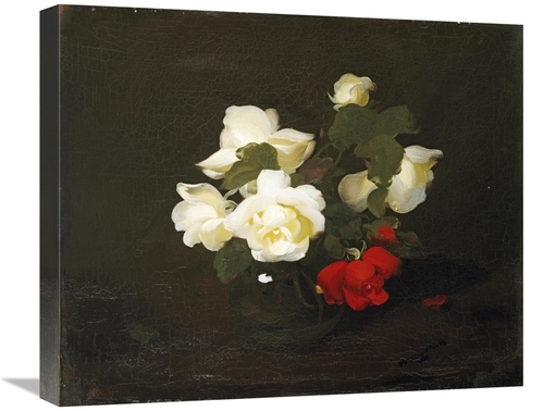 Global Gallery GCS-266983-22-142 22 in. Yellow & Red Roses Art Print -