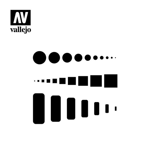 Vallejo Stencil VLJST-AIR003 Access Trap Door Stencil