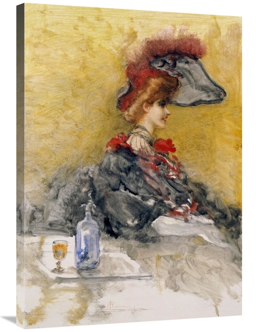 Global Gallery GCS-266837-36-142 36 in. The Red Feathered Hat Art Prin