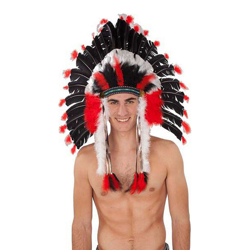 Hat My Other Me Great Boss Multicolour Feathers American Indian S 80 x
