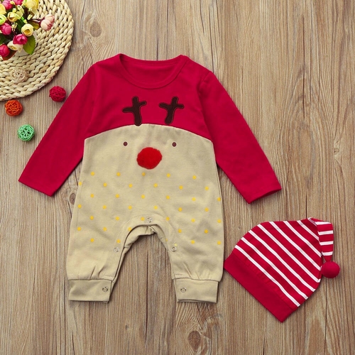 New Newborn Kid Baby Deer Christmas Boys