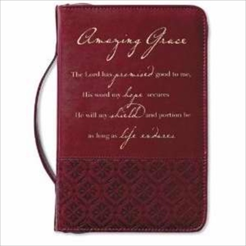 Zondervan Gifts 114616 Bi Cover Amazing Grace Large Rich Red
