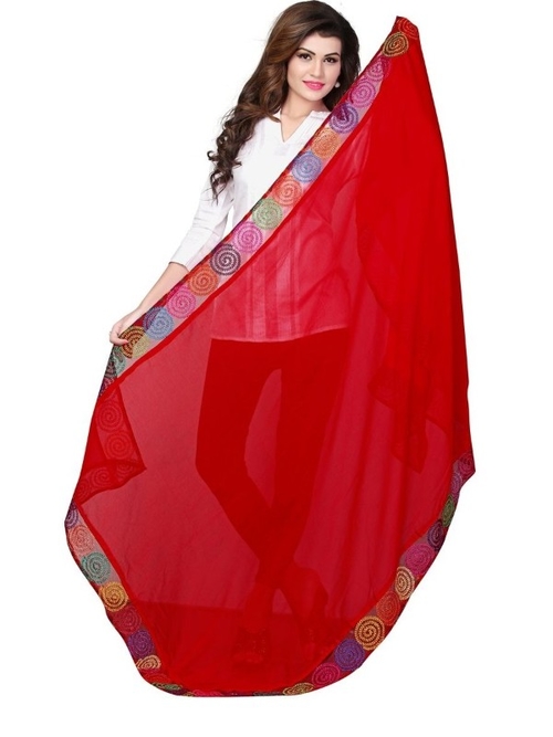 Nazneen Border Work Dupatta