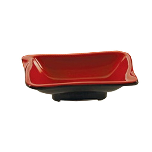 Yanco CR-0002 Black and Red Two-Tone Sauce Dish