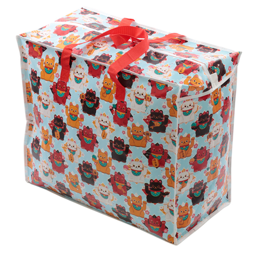 Fun Practical Laundry & Storage Bag - Lucky Cat Maneki Neko