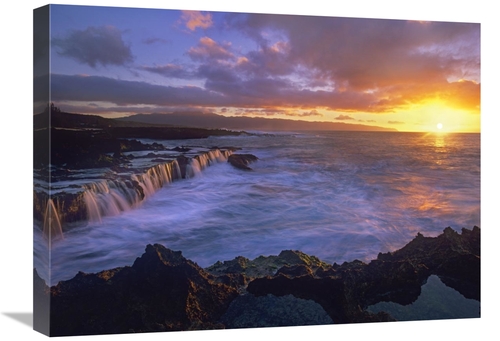 Global Gallery GCS-396049-1824-142 18 x 24 in. Sunset at Sharks Cove&#