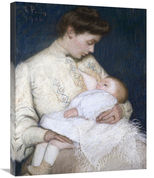 Global Gallery GCS-279393-30-142 30 in. Nursing the Baby Art Print - L