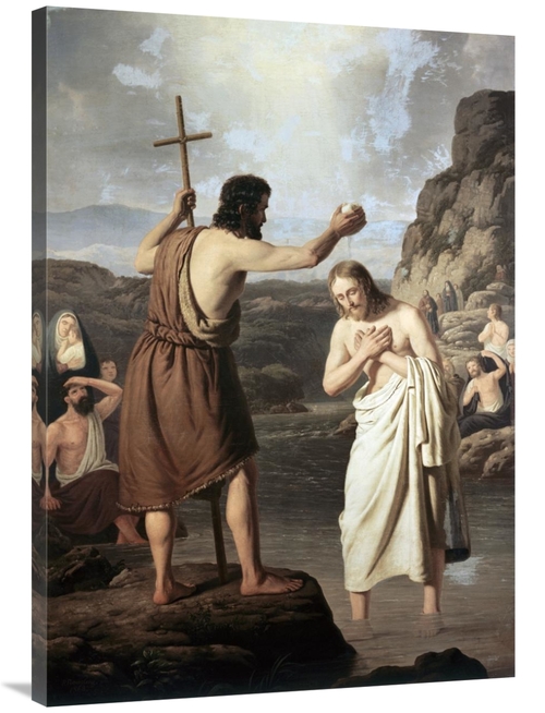 Global Gallery GCS-279508-40-142 40 in. Baptism of Jesus Art Print - J