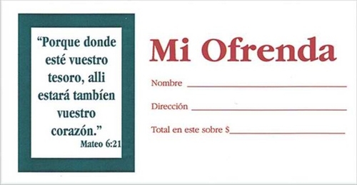 B & H Publishing Group 465488 Span Offering envelope Offering Pack - 1