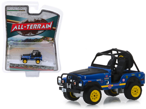 1971 Jeep CJ-5 #44 Baja Cragar Dark Blue with Black Hood \All