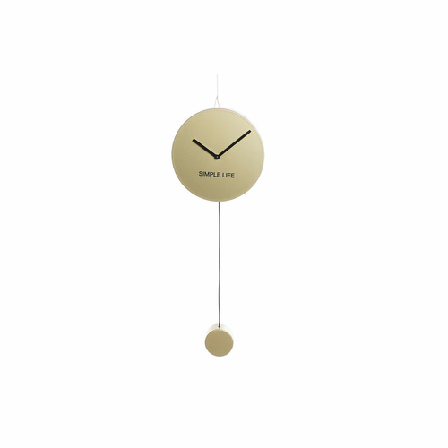 Wall Clock DKD Home Decor Golden Iron Plastic Pendulum 22 x 5,5 x 60