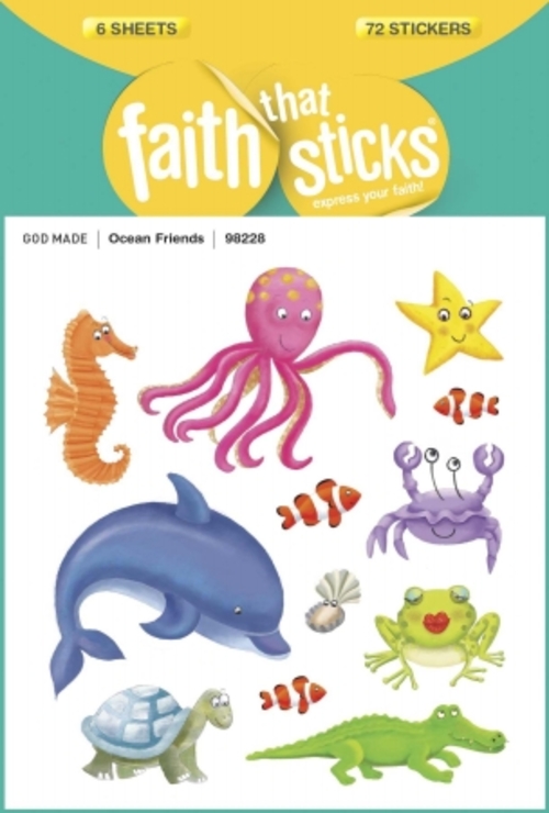 Tyndale House Publishers 103759 Sticker - Ocean Friends 6 Sheets