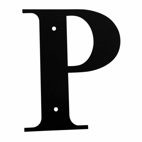 Wrought Iron House Letter P Small