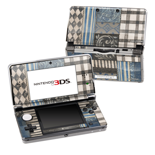 DecalGirl N3DS-CCHIC-BLU DecalGirl Nintendo 3DS Skin - Country Chic Bl