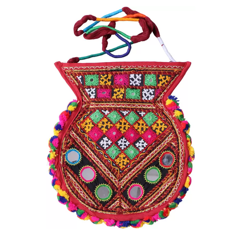 Maroon Women Round Sling Bag - Extra Large