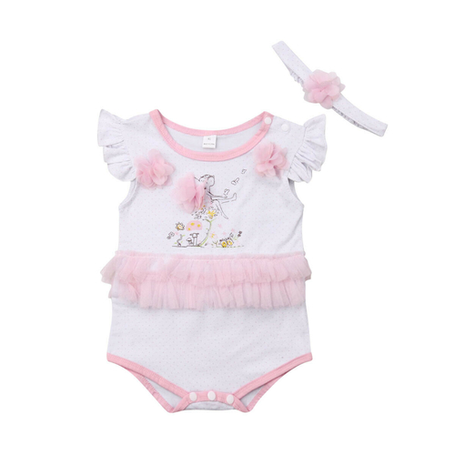 0 24M Summer Infant Kids Baby Girl Bodysuit