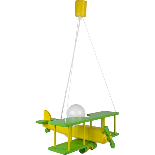 Hanging lamp Large airplane green - sedan