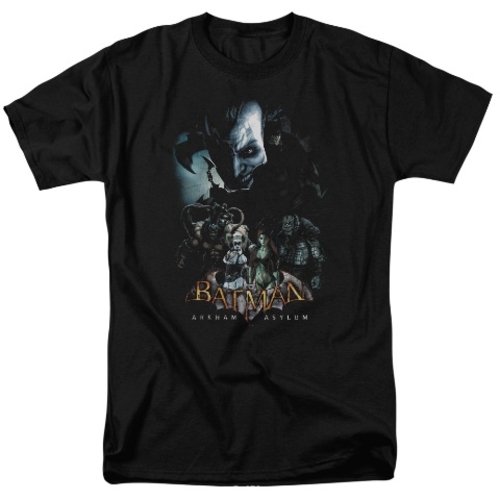 Trevco Batman Aa-Five Against One - Short Sleeve Adult 18-1 Tee - Blac