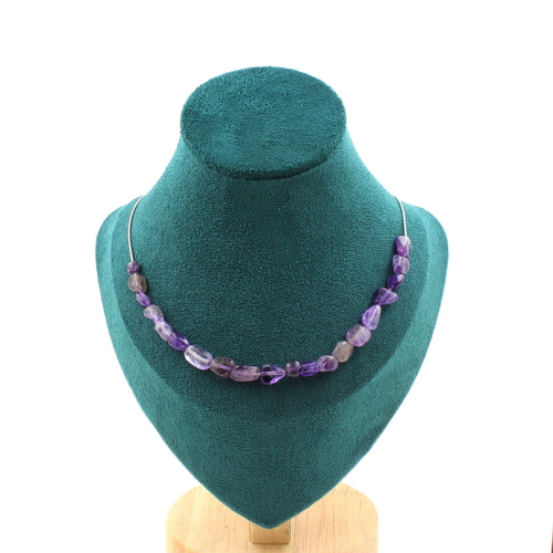 Amethyst from Brazil 20 beads necklace.