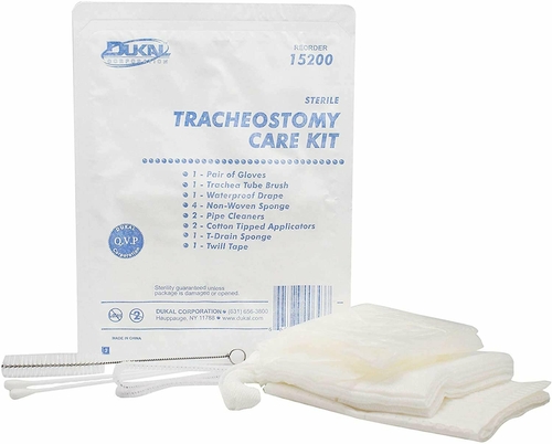 Dukal Tracheostomy Care Kit. Sterile Compact and Disposable Kit with