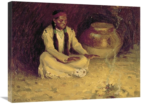Global Gallery GCS-277137-30-142 30 in. Fireside Art Print - Eanger Ir