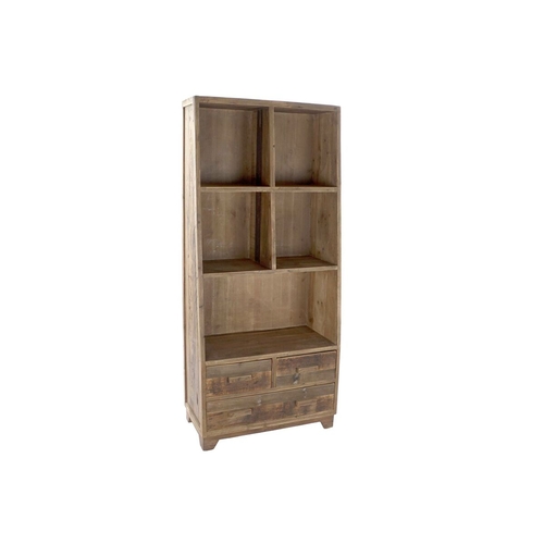 Shelves DKD Home Decor Brown Dark brown Recycled Wood (80 x 41 x 181