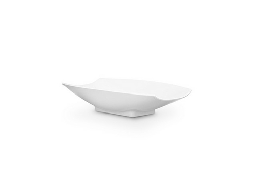 Bon Chef 53701White 8 x 4.75 x 2 in. Melamine Curves Bowl with All Whi