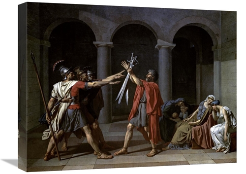 Global Gallery GCS-277276-22-142 22 in. Oath of the Horatii Art Print 