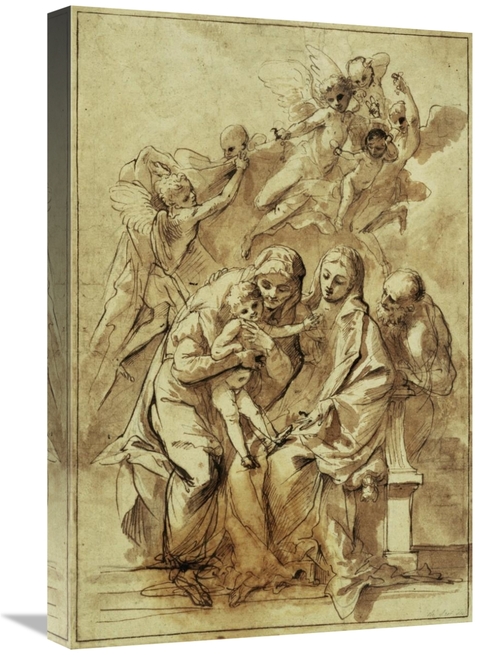Global Gallery GCS-456079-1624-142 16 x 24 in. Holy Family with Saint 