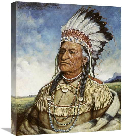 Global Gallery GCS-277154-22-142 22 in. Old Chief American Horse Art P
