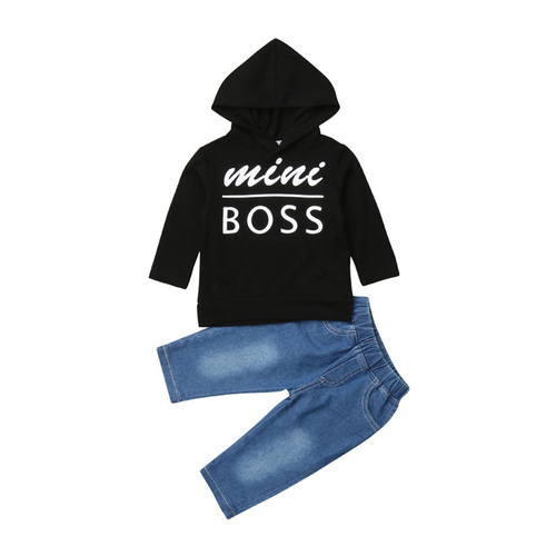 Casual Warm 2Pcs Autumn Clothes Kids Baby Boy