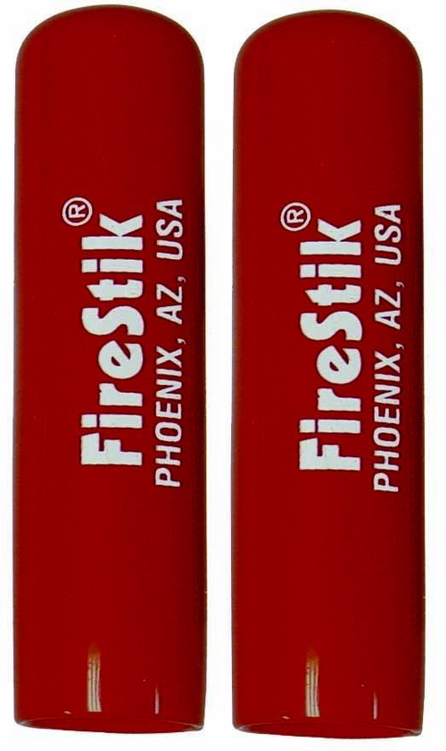 Firestik FST-R II Series Plastic Cap, Red - Pack of 2