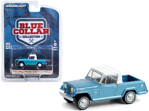 1970 Jeep Jeepster Commando Pickup Truck Light Blue Metallic with