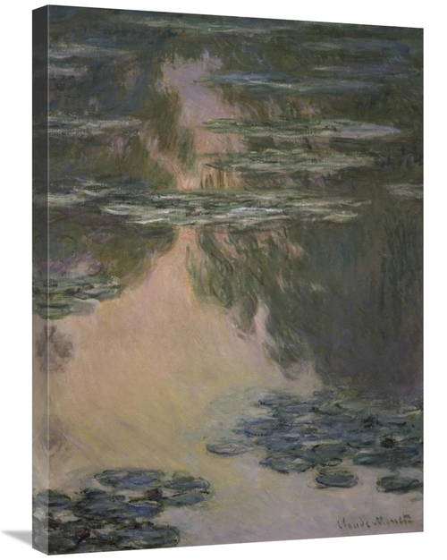 Global Gallery GCS-278743-30-142 30 in. Water Lilies with Willows Art 