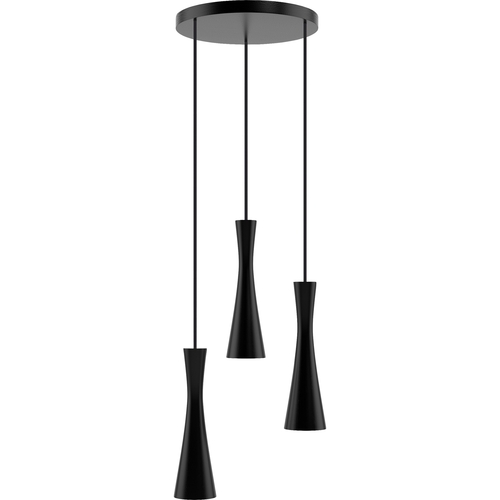 Hanging lamp black Vegas 3 tr (plaphone)