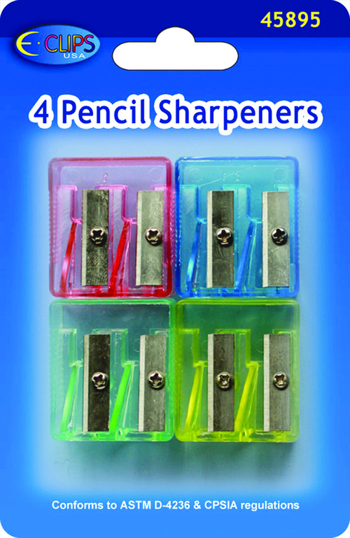 Pencil Sharpeners - 4 Pack